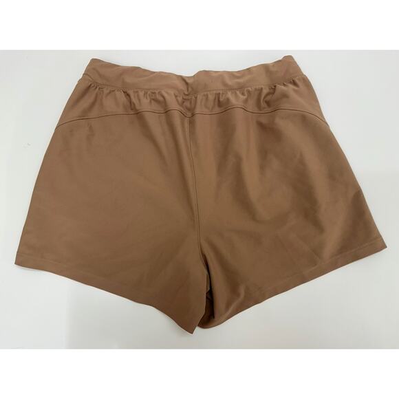 Old Navy Womens Shorts Size Large Brown Active Powersoft High Rise Go Dry - Picture 6 of 10